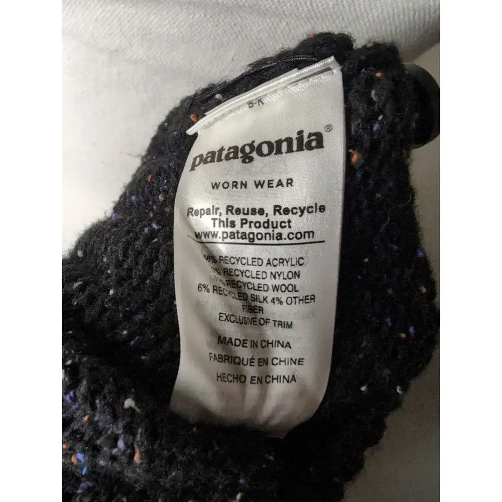 Patagonia Mock Neck Button Pullover Sweater L Cozy Knit